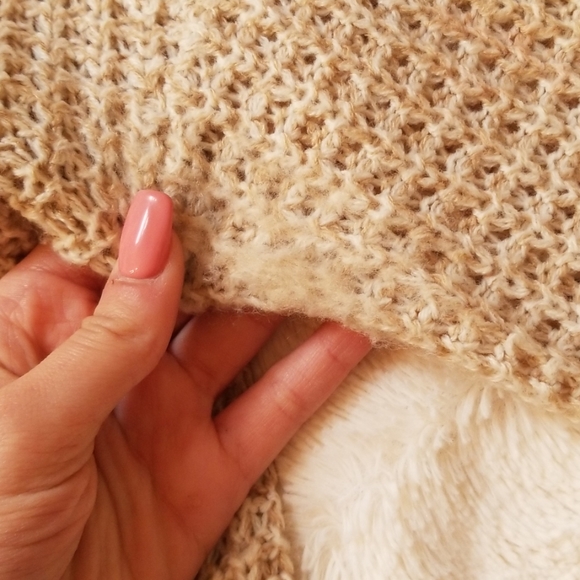 BEIGE MARL KNIT SWEATER - Picture 4 of 4